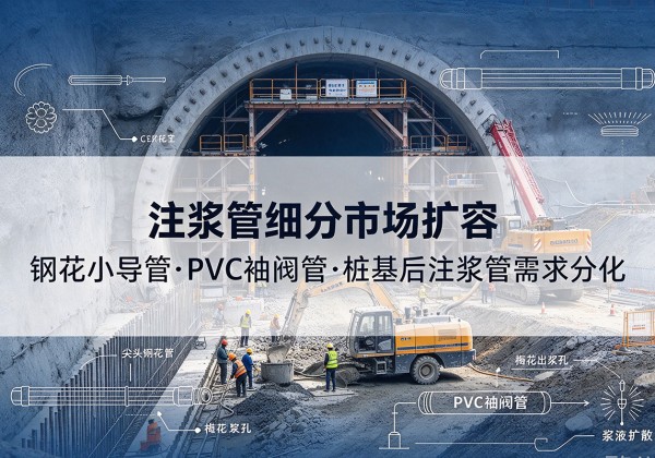 泰山注浆管细分市场扩容，隧道钢花小导管、PVC 袖阀管、桩基后注浆管需求分化
